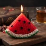 شمع موم عسل هندوانه مثلثی یک عددی